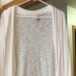 White cardigan